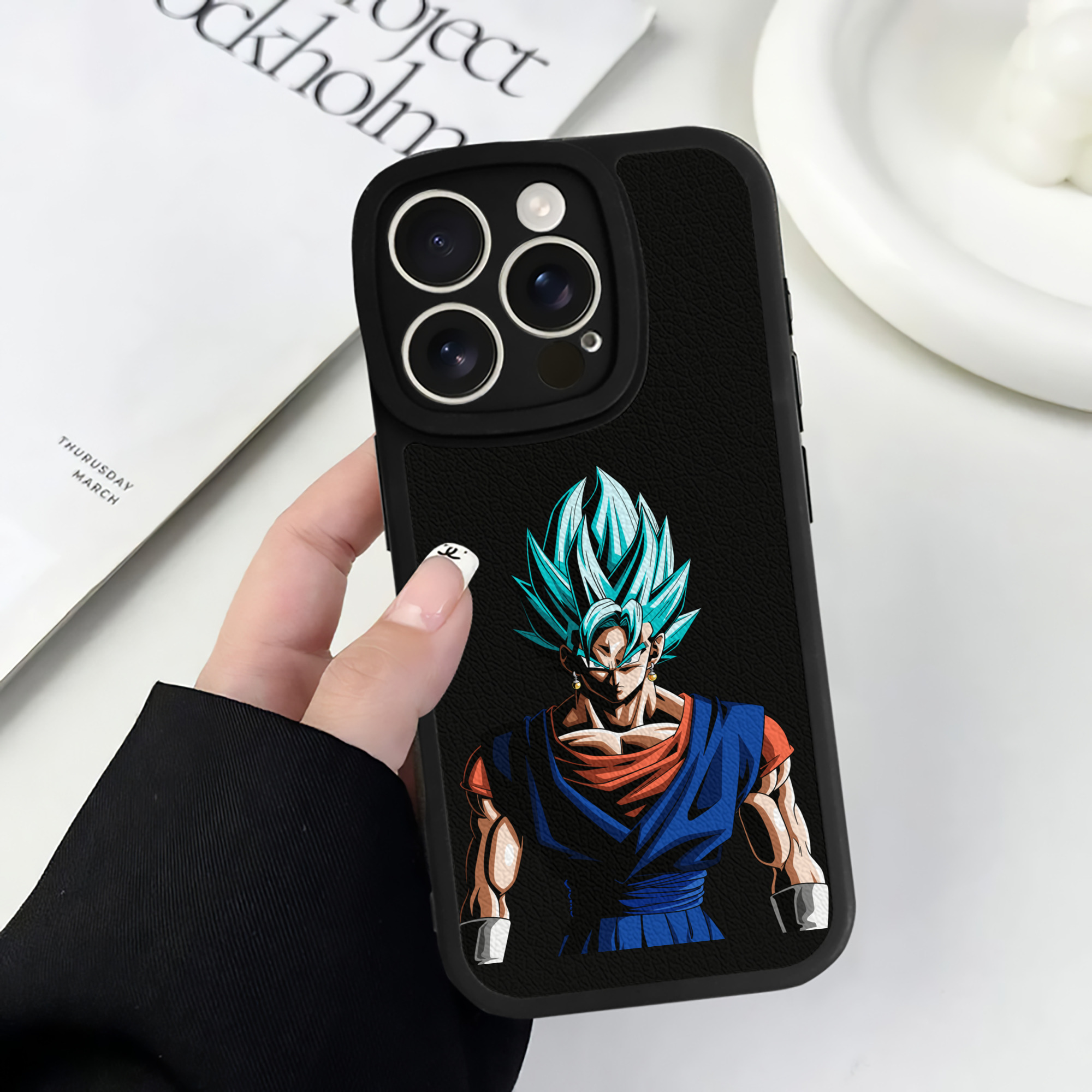 （画像用） ドラゴンボール ベジット DRAGON BALL Vegetto 【iPhone 16シリーズ対応】シリコンスマホケース（レザー調） 材質：シリコン
